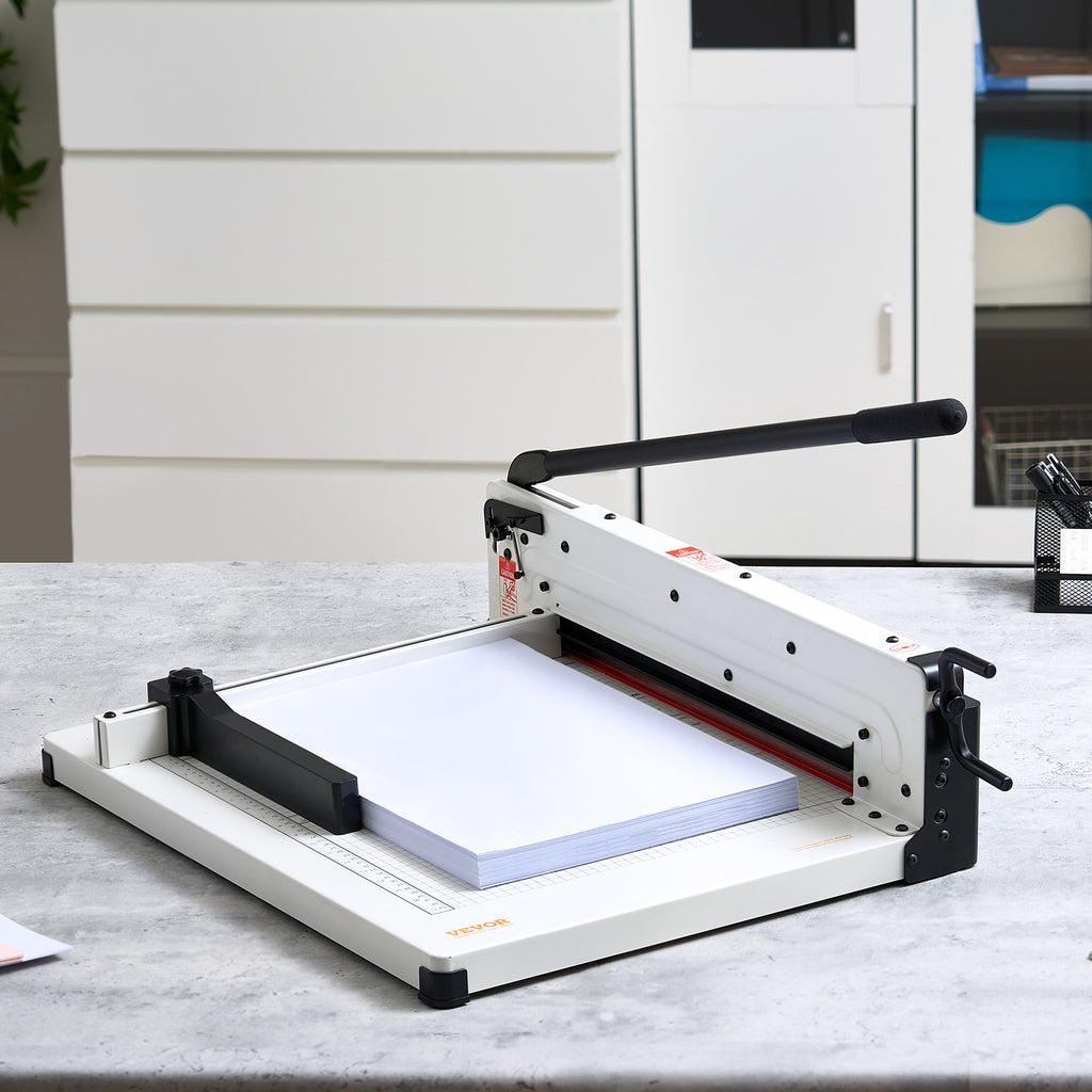 VEVOR Paper Cutter 12/17 inch A3/A4 Guillotine Paper Trimmer 400 Sheet Capacity Metal Base