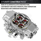 Carb Fuel for Holley Quick BR-67199: 650CFM, Race Carburetor Double Pumper Replace, with Cleaning Brush