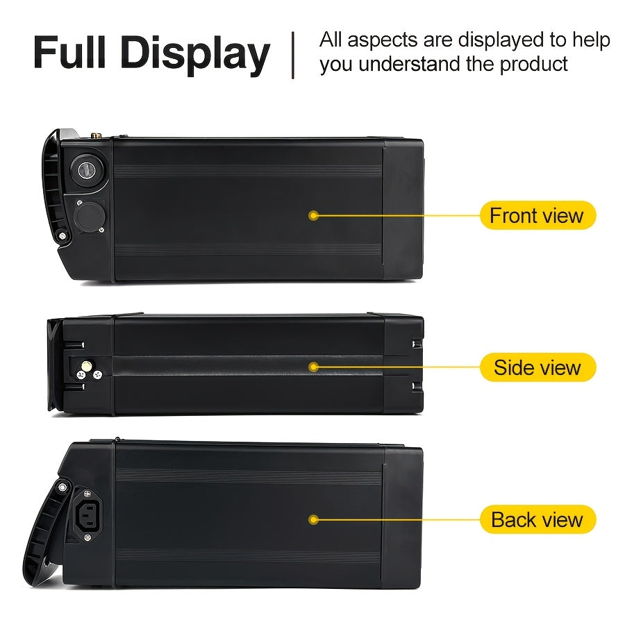 48V15Ah Electric Bicycle Battery Pack, with A Range Of Up to 40 Kilometers, Compatible with 250w/500w740w Motors, Accessories Include Charger/battery Base/slide Kit, Suitable for Many Models Such As GS5/GE5/GS3