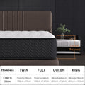 12/14 Inch Multilayer Hybrid Full Mattress Queen | Ergonomic Design with Memory Foam And Pocket Spring, Medium Firm Feel, Fire-Resistant, Polyester Cover, Woven Construction