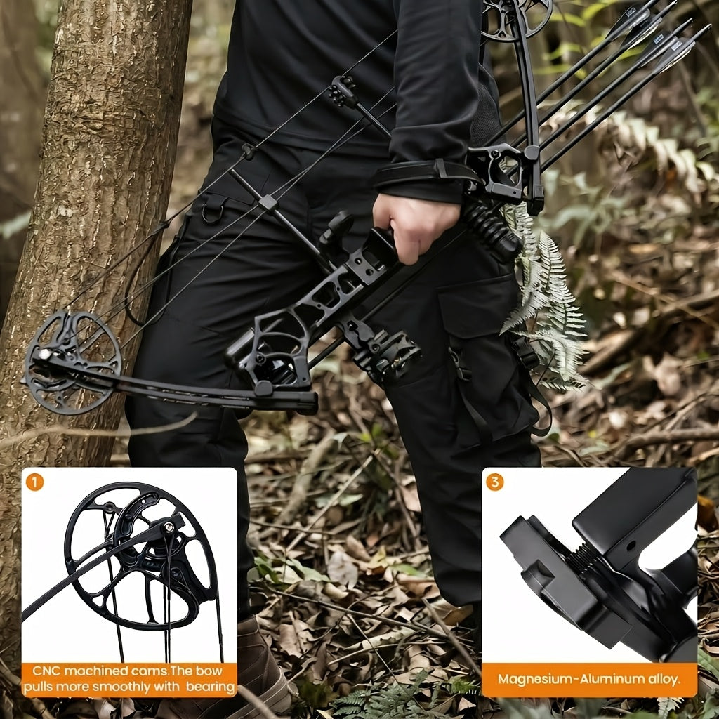 Ready-to-Use Archery Compound Bow Set for Adults and Teens, 25"-31" Draw Length, 0-70 Lbs Adjustable Draw Weight, Up to 320 Fps, Lightweight P3 Design, New 2026 Model