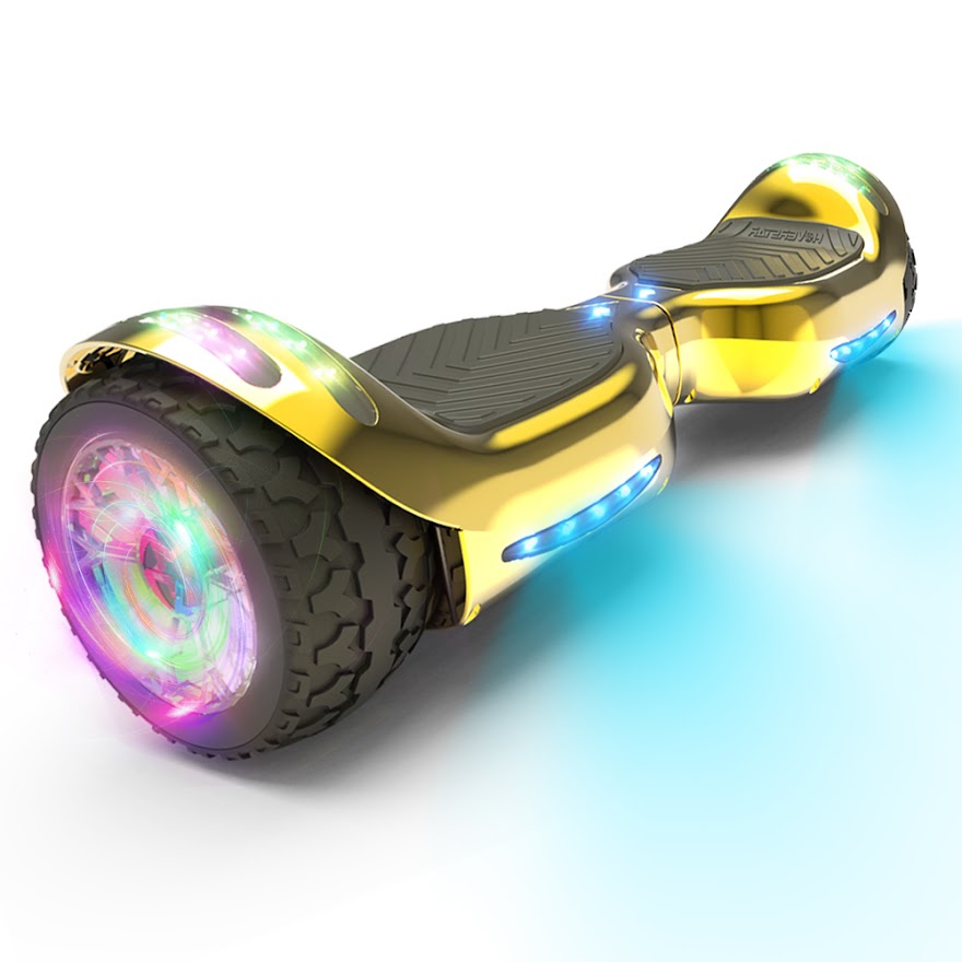 6.5-Inch Hoverboard with 10-Mile Range and 7 MPH Top Speed, Self-Balancing Electric Scooter with Dual Motors, Portable Design and Smooth Riding Performance. The compact 6.5-inch wheels provide responsive handling and easy control, while the rechargeable b
