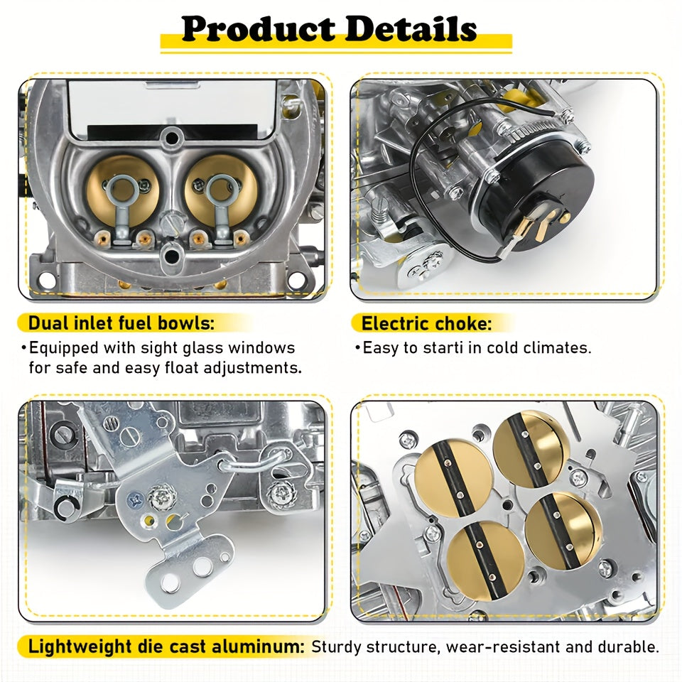 FOR Holley Quick Fuel Brawler 750CFM Double Pumper 4 Barrel Carb Echoke BR-67213 Motorcycle