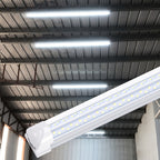6pcs/lot T8 8ft Integrated LED Tube Light Bulbs 6000K, 120W 8Foot 96 Inch LED Shop Light Fixtures, V Shaped 4 Row Bulbs 2835 LED Chips, 14400lm High Brightness, for Warehouse Ceiling Garage Office Factory, AC 85-277V