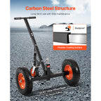 VEVOR 1200lbs Trailer Dolly 18 and 22 in Adjustable Height 2 in Ball 15.2 in Tires
