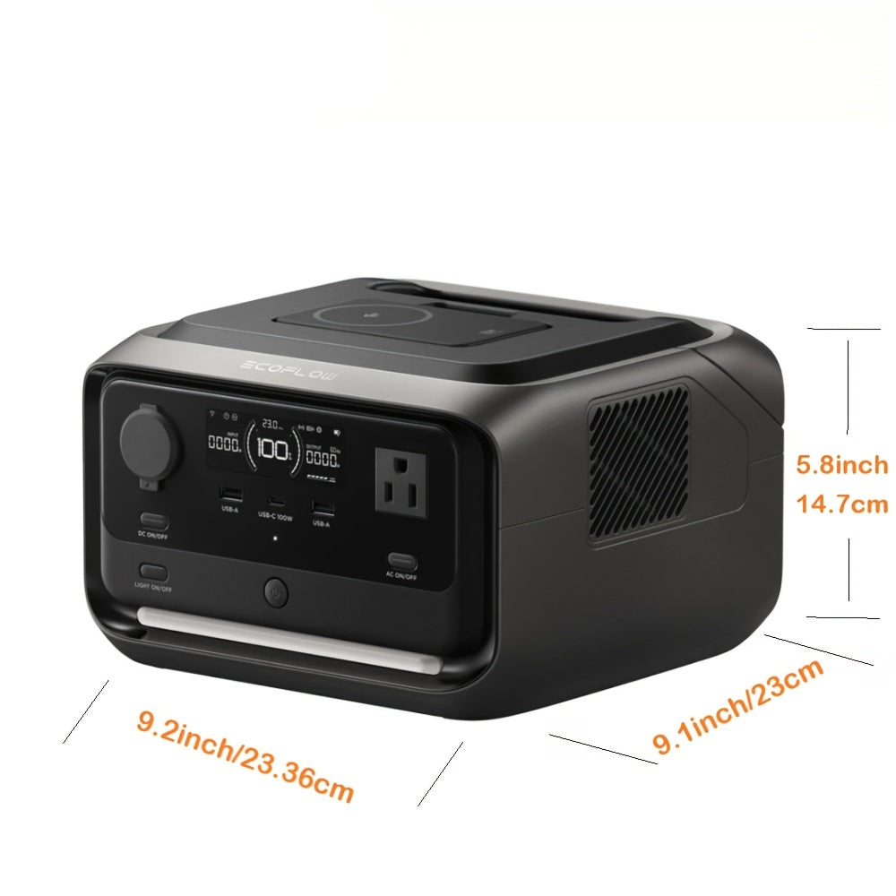 EcoFlow River 3 Plus 286Wh Wireless Power - Refurbished, Boost Combo & 5000mAh RAPID (only One Power Bank, Subject To The Actual Product Received)