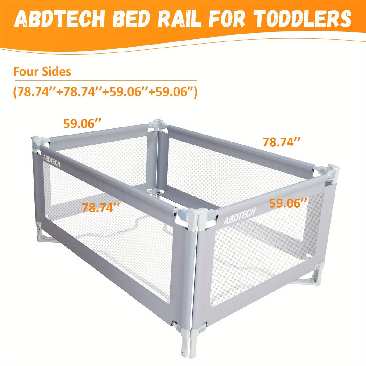(3 Packs with Bar) Bed Rail Guard for Baby, Safety Bed Rail for Toddlers, Reinforced Large S-Shape, Height Adjustment, Dual Side Lifting, Fit for King Size Bed