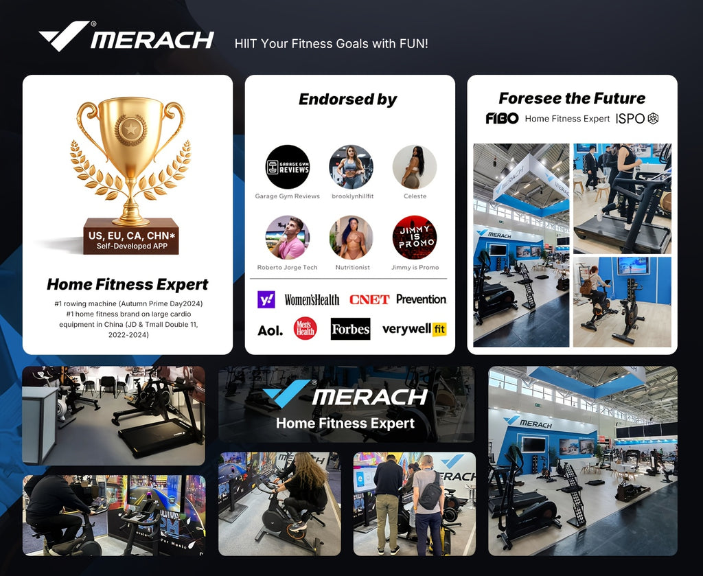 MERACH Home Rowing Machine with Magnetic Quiet Resistance, 16 Adjustable Levels, 350lbs Weight Capacity, Bluetooth App Sync, And Smooth Dual Rails