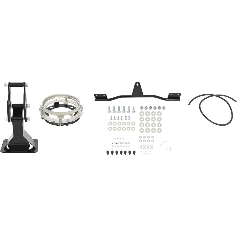 Front Upper Fairing&Headlight Mount Compatible with 2006-2017 Dyna Low Rider FXDL/I Street Bob FXDB/I Super Glide FXDC/I FXD/I FXD/I Front Fairing Kit Smoke Windshield