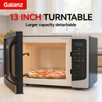Galanz Multi-Function Microwave | 6 Auto Modes From Popcorn to Pizza, 1.6 Cu Ft Large Capacity, 1100W Efficient Heating, A Must-Have for Lazy Cooks