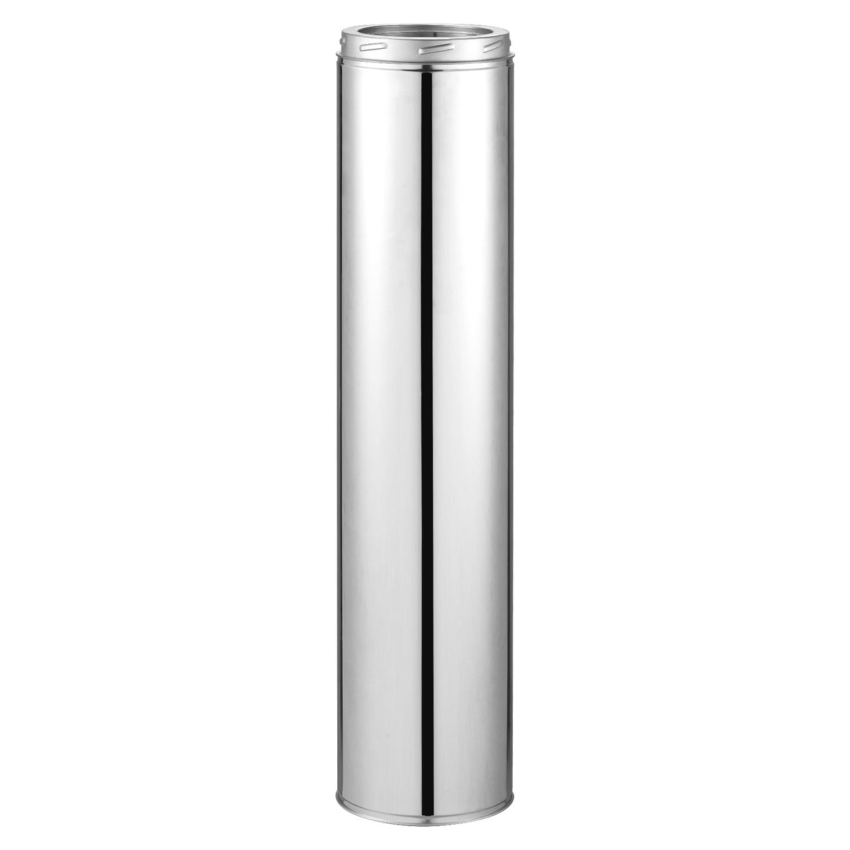 Chimney Pipe for VEVOR Kits, 6-Inch Double-Wall Straight Stove Flue Extension for Interior or Exterior Connections