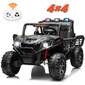24V 2 Seater XL Ride On Toys for Kids, 4WD Electric Off-Road UTV Truck W/ Motors, Remote Control, 20" Large Seat, 5 Mph Max Speed, Electric Vehicle for KIds, Best Chrismas Gifts