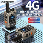 Kayotom Global Walkie-talkie with Unlimited Range 4G Two-way Radio Is Easy to Operate, Has No Monthly Fee, Long Battery Life, Is Sturdy And Durable, Dust-proof And Shock-proof, Suitable for Outdoor, Group And Remote Coordination, Has No Monthly Fee