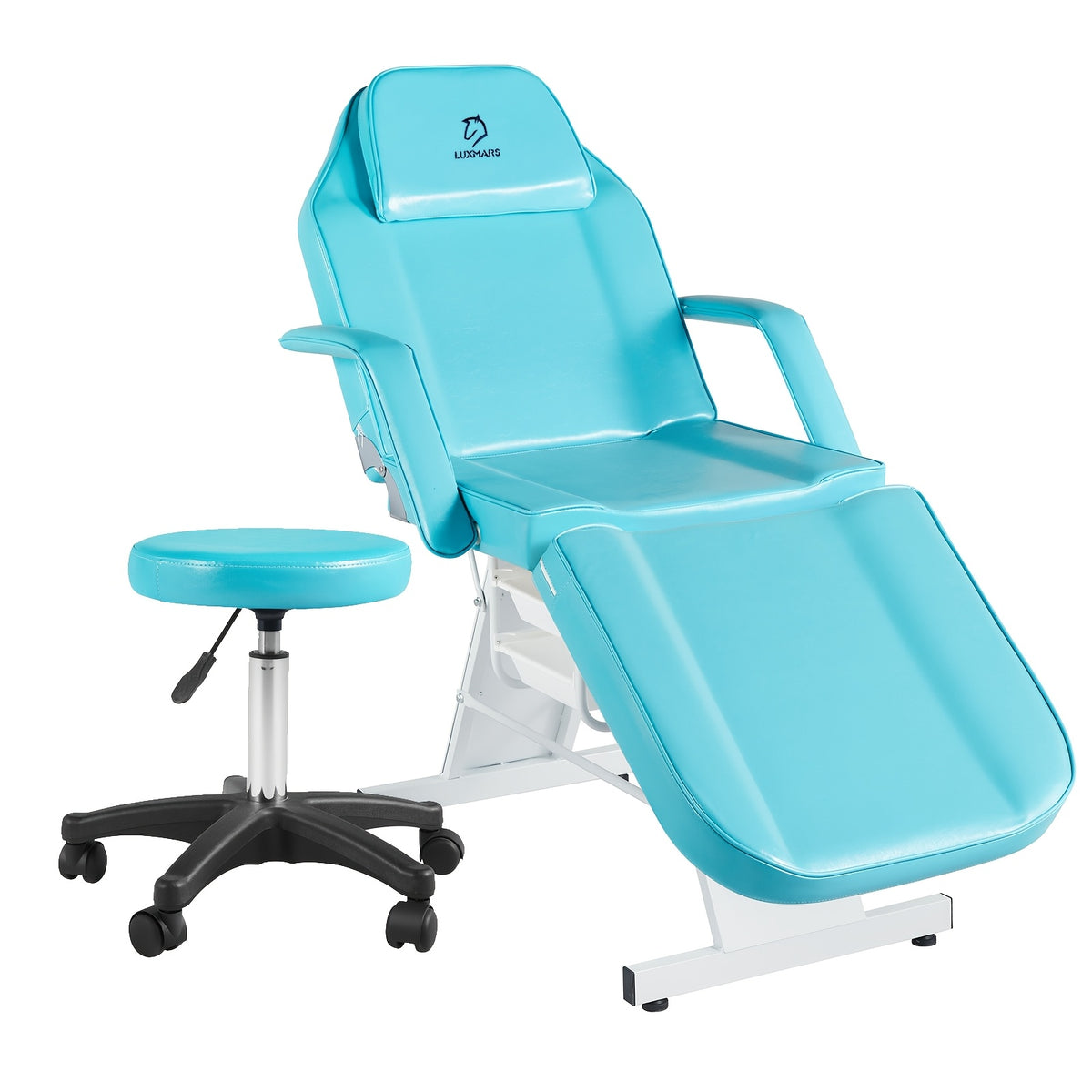 Tattoo Chair Adjustable, Facial Chair Multipurpose 73 Inch Spa Facial Bed With Massage Equipment Stool For Beauty Spa Tattoo