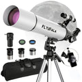 (30X-750X) Telescope for Adults High Powered, 80mm Aperture 600mm Focal Length Astronomy Telescope for Beginners, Astronomical Refractor Telescopes