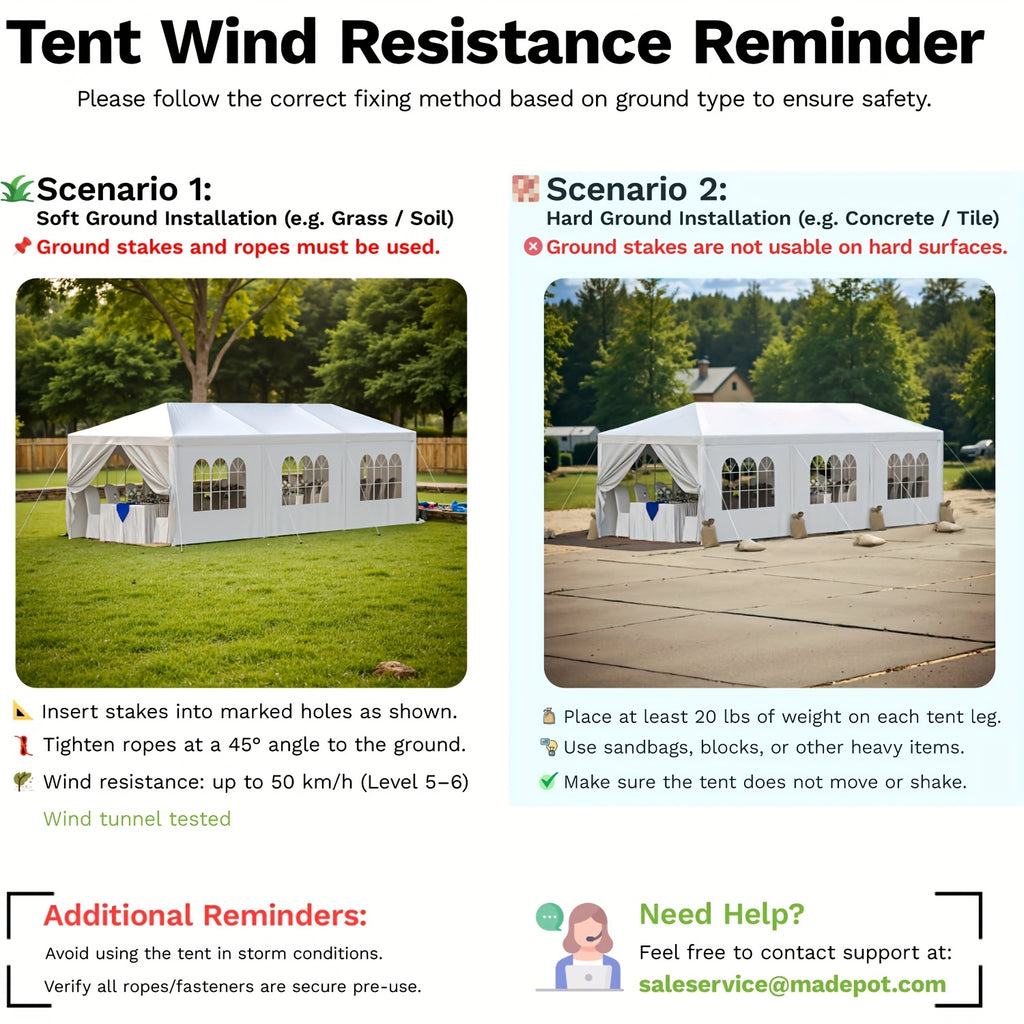 GUNJI 10 X 30ft Carport Heavy Duty Carport with Roll-up Windows, Portable Garage with Removable Sidewalls & Doors, Car Canopy with Sandbags And All-Season Tarp for Car Boat Truck Motorcycle