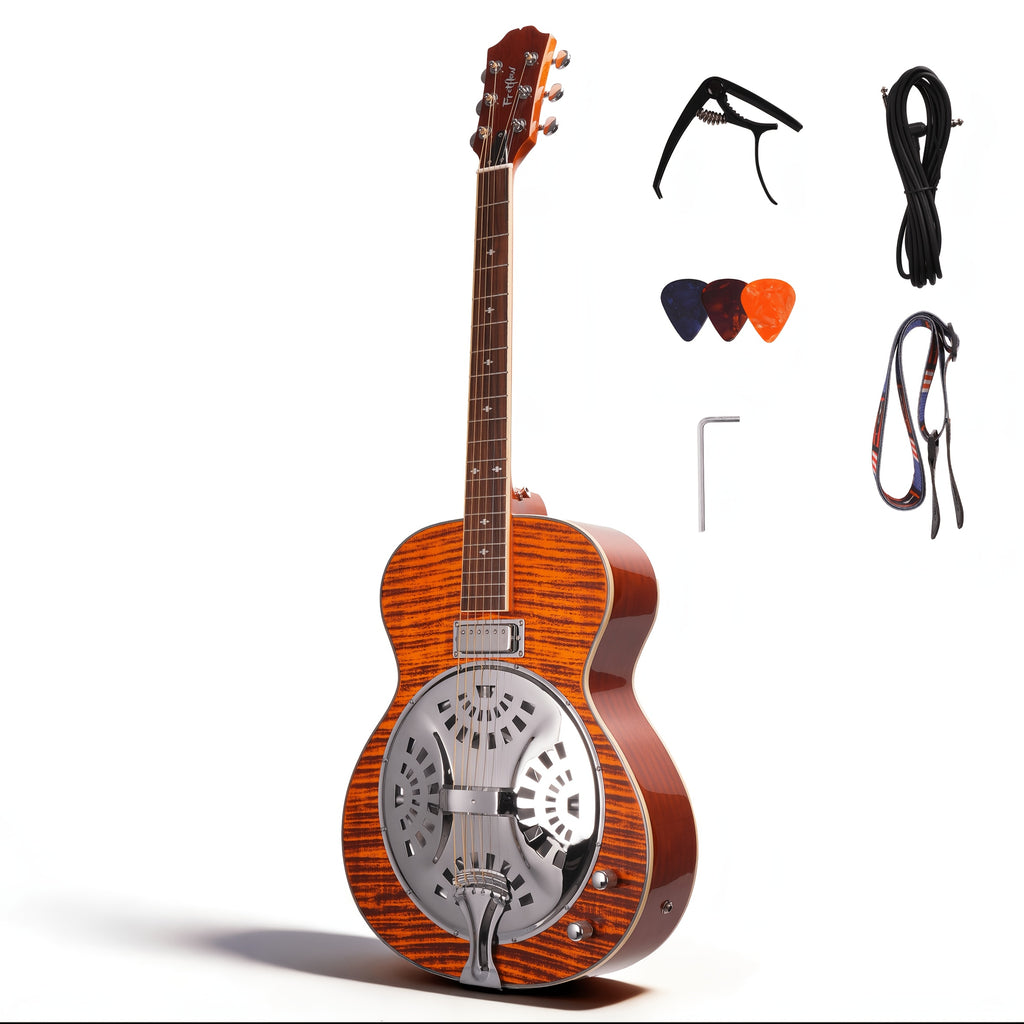 [Beginner Guitar Kit] Acoustic Electric Guitar 40 Inch Full Size Steel String, Beginner Acoustic Guitar Kit With Strap Capo Picks Cable, With Pickup Volume Tone Knobs, Country Bluegrass Folk Blues Fingerpicking Right Handed, Beginner Guitar For Adults