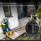 4400PSI Gas Pressure Washer 5.0GPM Gas Power Washer 212CC Gas Powered Washing Machine Commercial High Pressure Washer with 25ft Hose&5 Nozzles for Patio Garden Yard Vehicle,EPA/CARB/ETL
