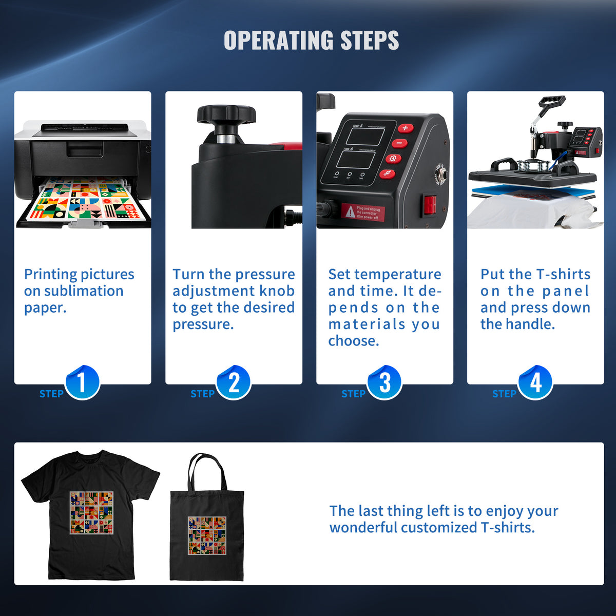 VEVOR Heat Press, 5 in 1 Heat Press 12x15 Machine Machine, Digital Precise Temperature Control, Clamshell Sublimation Transfer Printer Fast Heat-up, Vinyl Heat Press for Mug Cup T-Shirt Plate, 900W