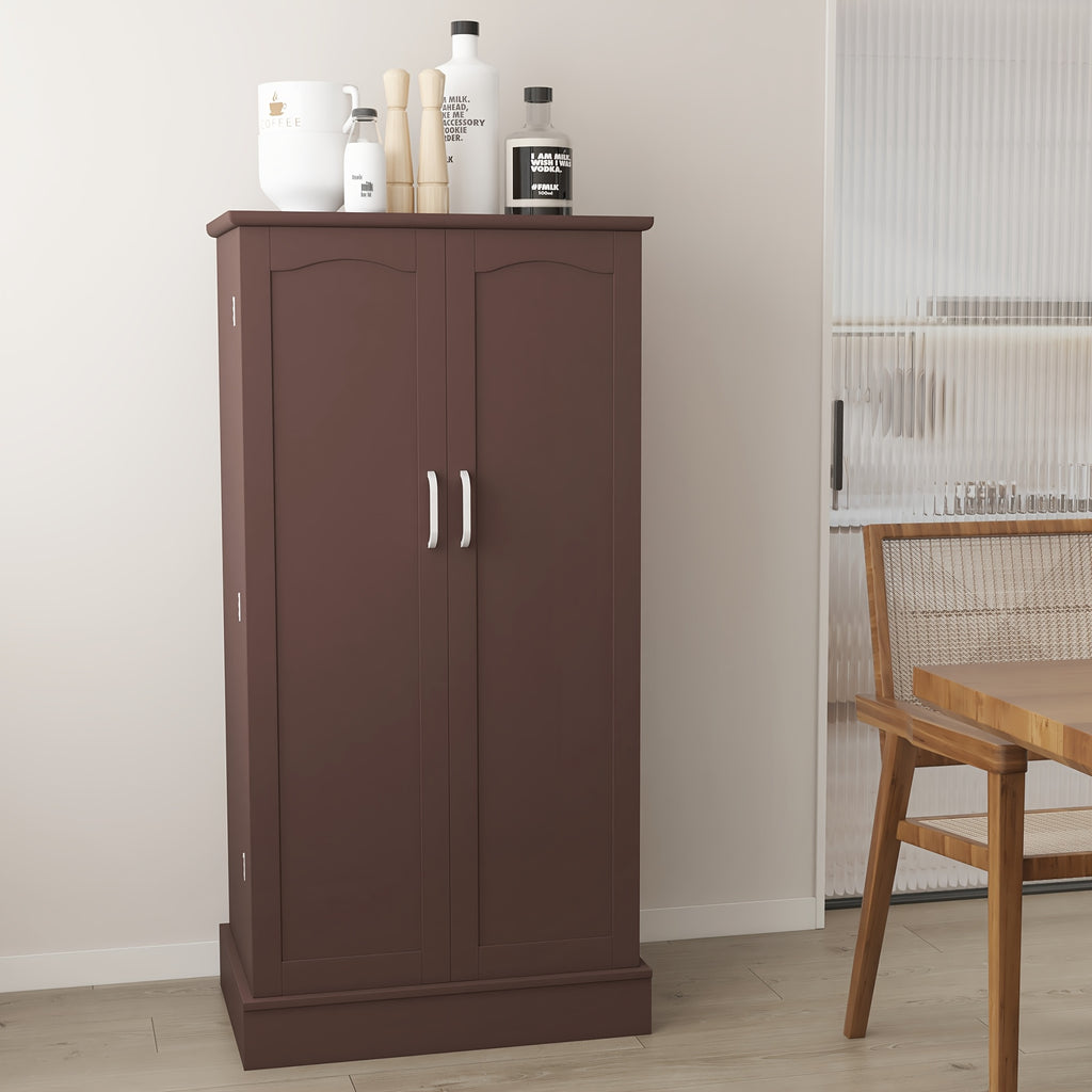 Kitchen Sideboard With Adjustable Shelves, Pantry Cabinet, Freestanding Kitchen Pantry Cabinet, Storage Cabinet For Kitchen Organizer And Storage, Buffet Cupboards For Living Room, Dining Room Use