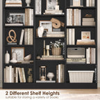 FULTRU Triple Wide Bookshelf, 6 Tier Large Bookshelf, Bookcase with 17 Open Display Shelves, 74'' Tall Bookcases And Bookshelves for Living Room, Home Office, Library