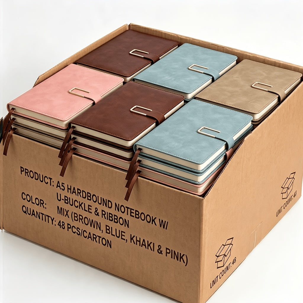 48 PACK Hardcover Leather Notebook, 200 Pages Lined Notebook 80 GSM Thick Durable Paper, Bulk for School Office Business Use, Back to School Supplie, Corporate Procurement Supplie