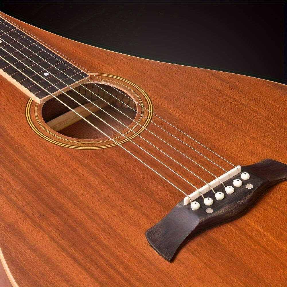 ADM TG-A8 Hawaiian Weissenborn Classic Acoustic Lap Steel Guitar for Beginner Or Musician, Teardrop Design, Ddrop Design