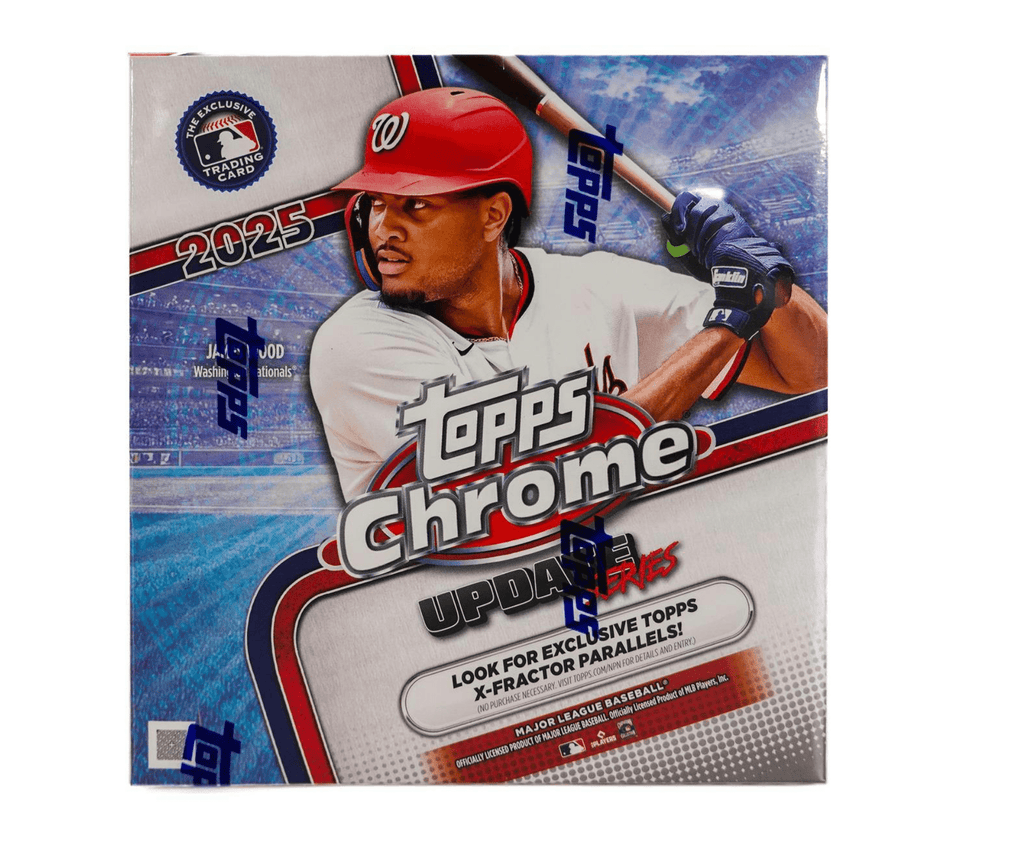 2025 Topps Chrome Update Baseball Sealed Mega Box+2025 Topps Chrome Baseball Hobby Pack
