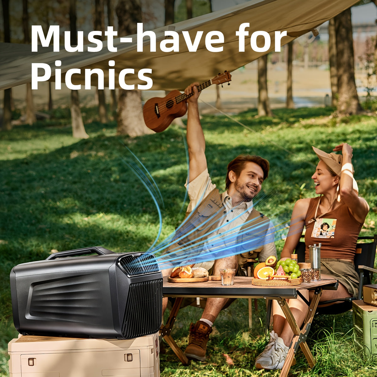 OUTOHOME Portable Air Conditioners for Camping Outdoor Use, 5200BTU Tent Air Conditioner for Picnics, Mini Air Conditioning for Truck, RV, Van Parking Cooling, AC Suitable for Small Indoor Use