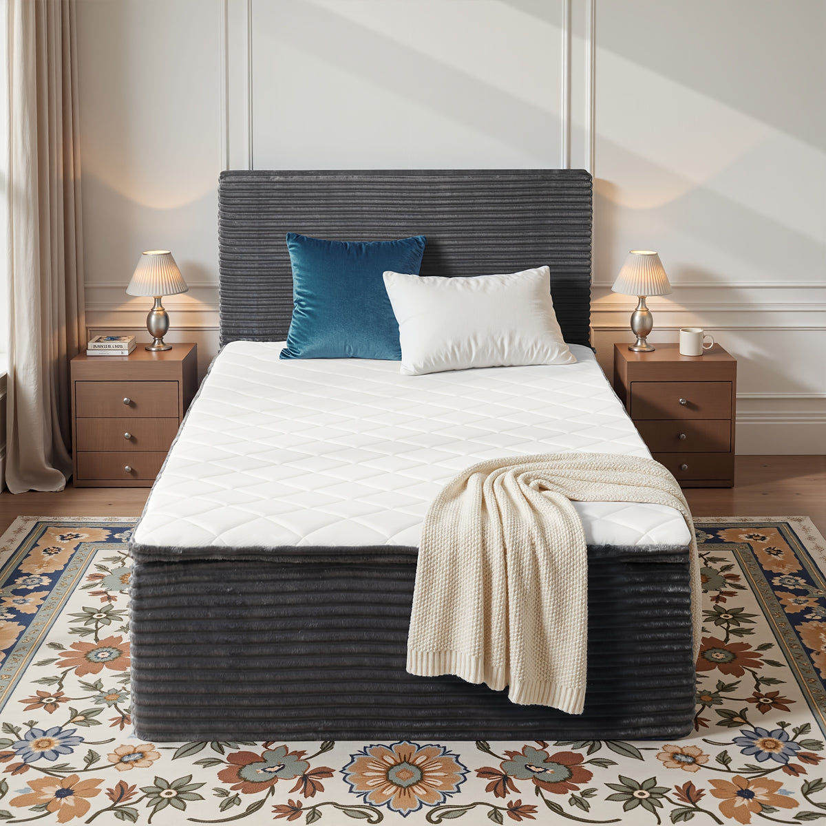 No Assembly Sofa Bed, All-in-One Design Shipped In A Compact Box. Unpack, Allow To Expand, And Use Same Day. Plush Fabric Bed & Couch With High Resilience Foam, For Living Room, Bedroom, Studio (Queen, Full, Twin)