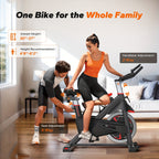 MERACH Exercise Bike Indoor Cycling Bike with 350lbs Weight Capacity & 40 Lbs Flywheel LED Monitor Free APP, Stationary Bike for Cardio Workout, Workout Equipment for Home Gym