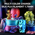 SUNLU PLA Plus Filament, Dual Color Gradient, High Toughness, Shiny Texture, 1.75mm Diameter, Low Shrinkage, Dimensional Accuracy +/- 0.02mm, Smooth Surface Plastic Materia, 22.05LB 10Colors