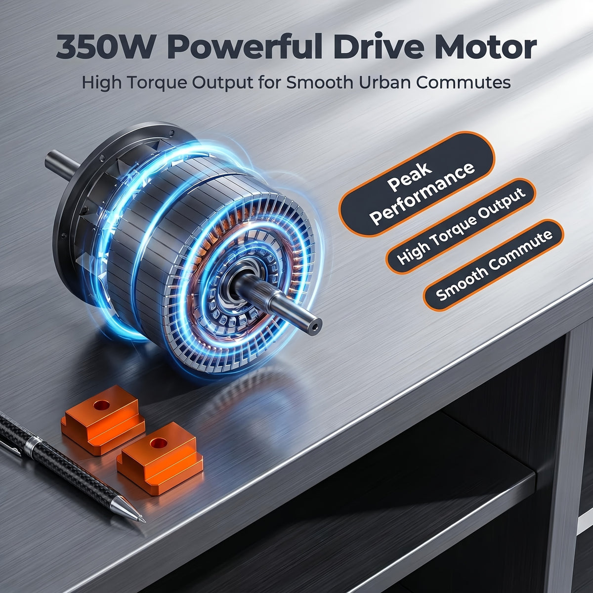 350W Motor. Adult Folding Electric Scooter, 8.5-Inch Tires, 3 Speed Settings, Dual Safety Brakes, Durable Body, LED Headlights And Taillights, Supporting 265 Pounds, for Daily Commuting And As A Gift. Large-Capacity Battery: 36V5.2AH/36V 10.4Ah