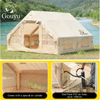 6.3/12 Square Meter Luxury Inflatable Tent, 4-6/8-10 Person All-Season Tent, Easy to Set Up