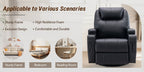 Living Room Massage Chair, Recliner With Heating Function, Adult Electric Lift Chair, Storage Side Pockets And Cup Holders, Medium-sized Leisure Chair, Comfortable PU Leather Material, Orange And Blue Are Technical Fabric