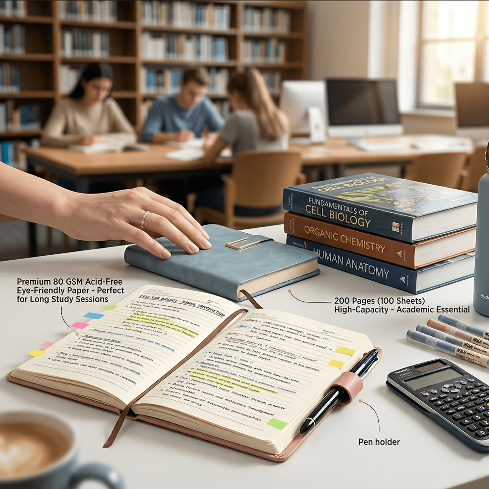 48 PACK Hardcover Leather Notebook, 200 Pages Lined Notebook 80 GSM Thick Durable Paper, Bulk for School Office Business Use, Back to School Supplie, Corporate Procurement Supplie