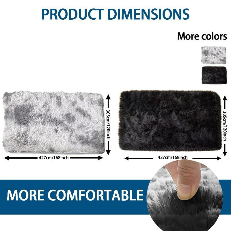 10x14ft Extra Soft Plush Rug - Modern Tie-Dye Black Color, Non-Slip Backing Luxury Suitable for Living Room, Bedroom, Game Room - Thick Cushioned,, Christmas/Thanksgiving Gift