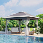 Bezseller Quick Pop-Up Gazebo Tent with Mosquito Netting - Large Portable Outdoor Canopy, Oxford Tarp, Easy Setup Shelter Suitable for Patio, Garden, Backyard Parties, Camping, Picnic, Poolside - Lightweight & Sturdy Frame