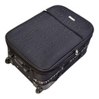 Karriage-Mate 4-Piece Expandable Softside Luggage Set – 20” Carry-On, 25”, 29”, 30” Suitcases – Lightweight Travel Bags with Embossed City Design – Durable Fabric, Telescopic Handles, built-in Lock – Black, Grey, Purple