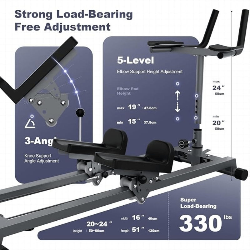SHANG Y Crawling Machine Workout - Twist and Stretch Trainer, Metal Detachable Crawling Exercise Machine, Exercise Equipment for Home & Gym, Abdominal, Waist and Core Training, Bearing 330lb
