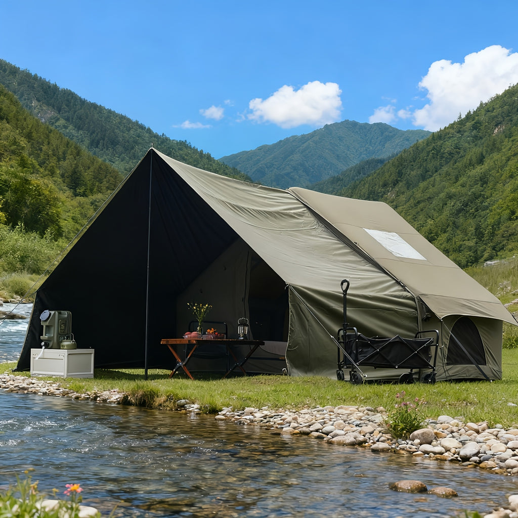 PAKICETUS Inflatable Tailgate Tent, Summer Camper Van Rear Awning with Breathable Mesh Design, Quick Airflow High Quality Inflatable Camping Tent, Universal SUV Hatchback Truck Tailgate Awning, Suitable for Outdoor Off-Road Road Trips and Summer