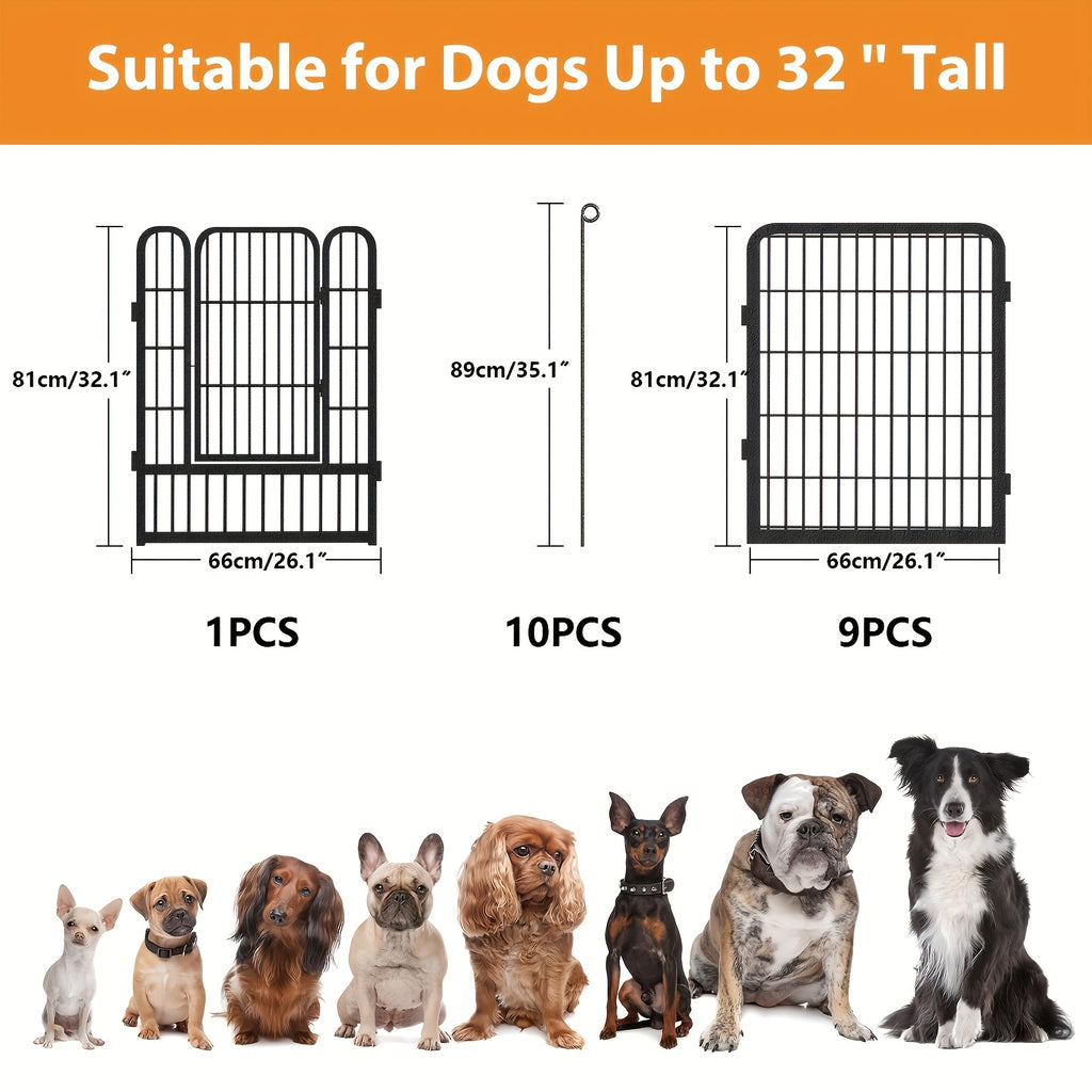 24/20/14/10 Panels Dog Playpen Outdoor, Indoor Pen for Large/Medium/Small Dogs Animals Heavy Duty Pet Exercise Pen for Puppy/Rabbit Portable Dog Fence for RV Camping Garden Yard