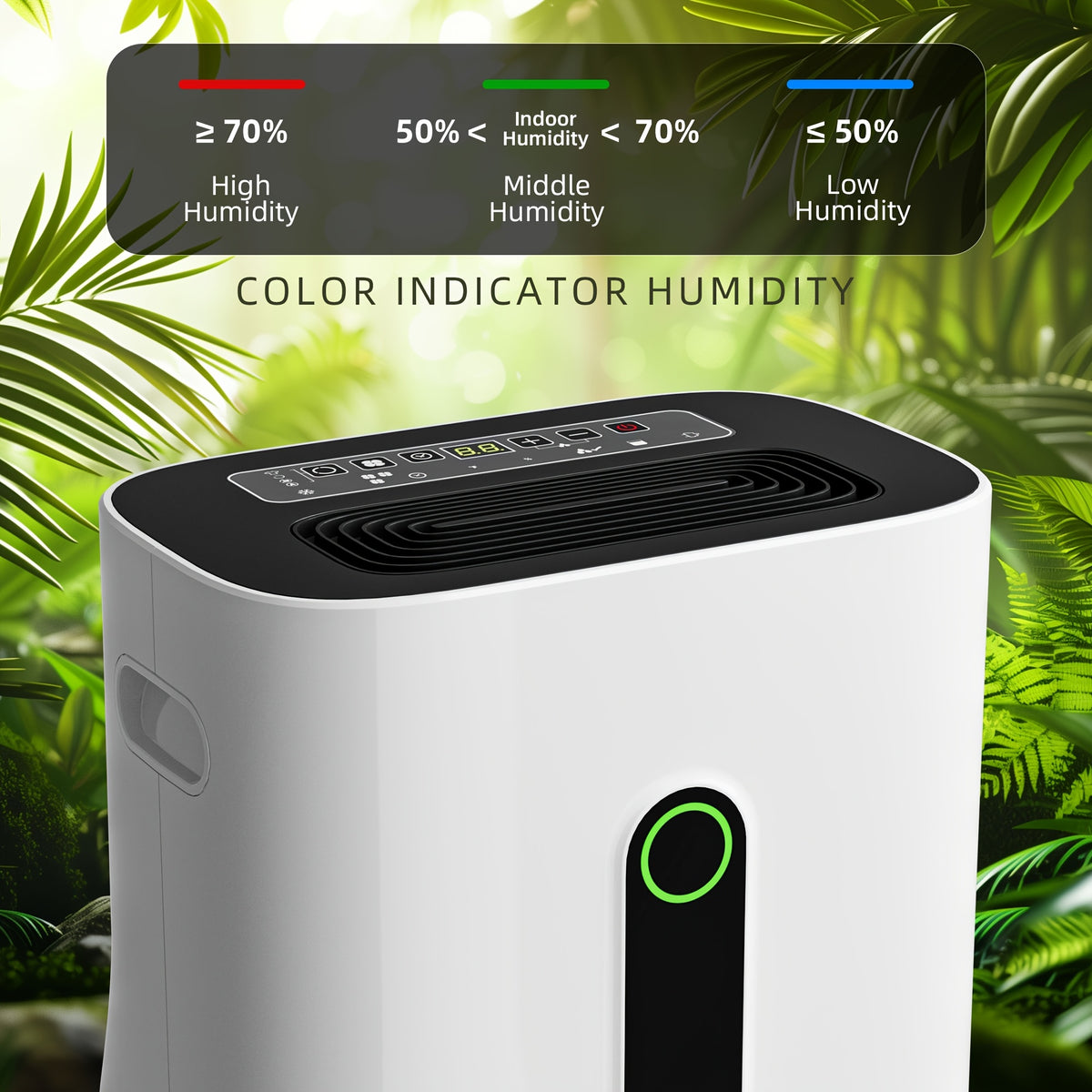 80 Pint Dehumidifier, Whole-Home Coverage with One-Touch Operation, 45dB Ultra Quiet - 3-Speed Fan, Auto-Regulates Humidity, 1.7Gallon Water Tank, Full-Tank Alert, Bedroom, Bathroom