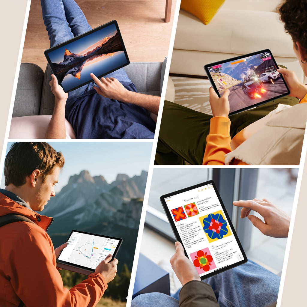 Android 16 New 2026 Tablet, 11-inch HD Large Screen+1280x800 IPS Display, Octa-Core High-Performance CPU, 24(6+18)GB RAM +128GB ROM(2TB Expand), 13MP+5MP Camaras/Face ID, 8000mAh Long Battery Life, Support Widevine L1, Gemini AI, And 90Hz High