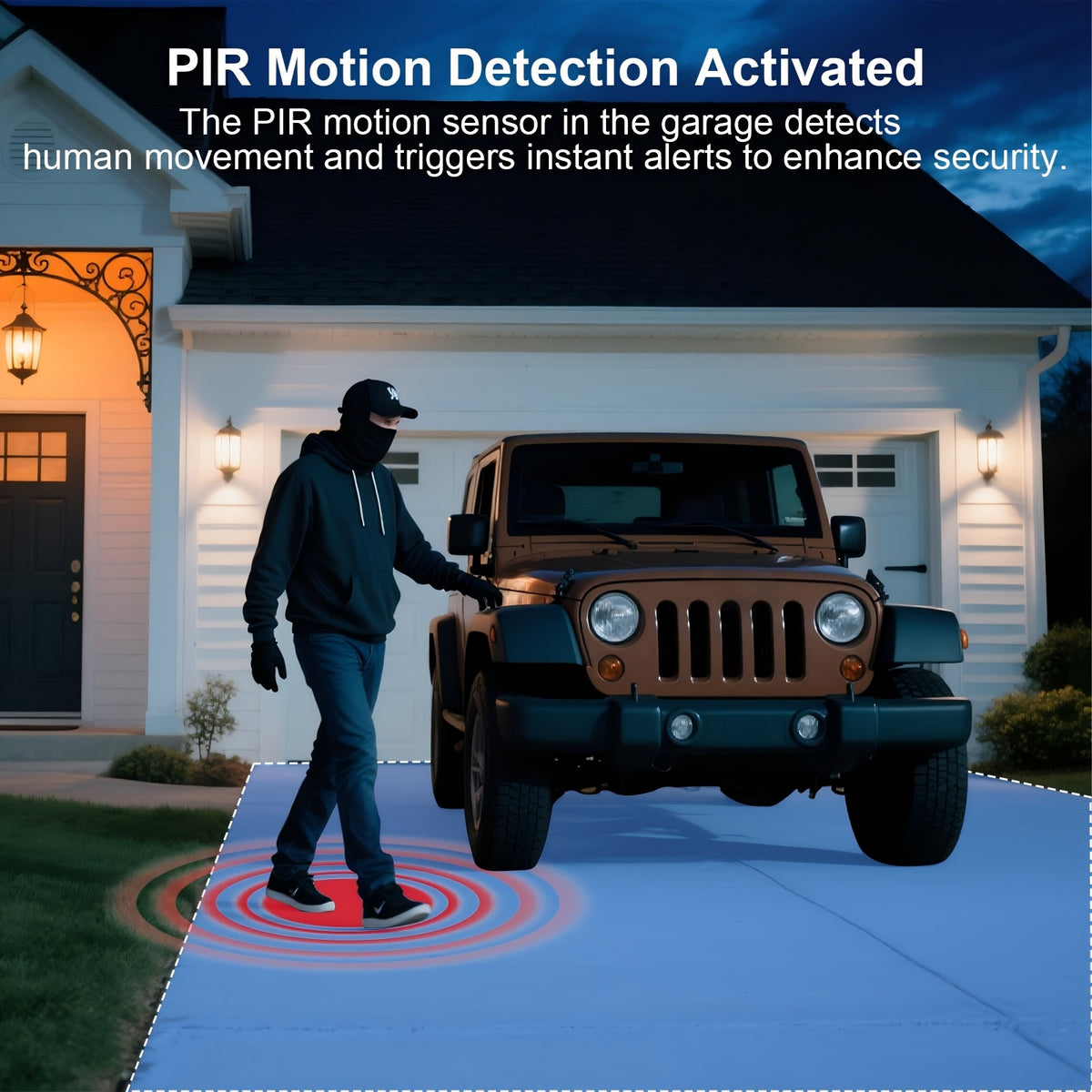 4MP Outdoor Camera with Battery Backup, Wireless Surveillance System Suitable for /Business, PIR Motion Detection, Color Night Vision, Alexa Compatible, SD/Cloud Storage, 2-Way Audio, Mobile App