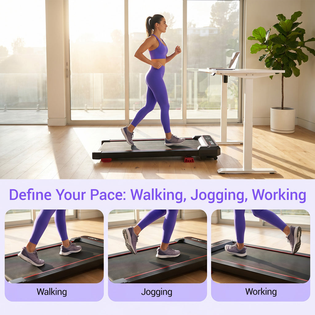 5-in-1 Walking Pad with 16% Incline & Vibration Plates – 300 lbs Capacity, Quiet 3.0HP Under Desk Treadmill for Home Office