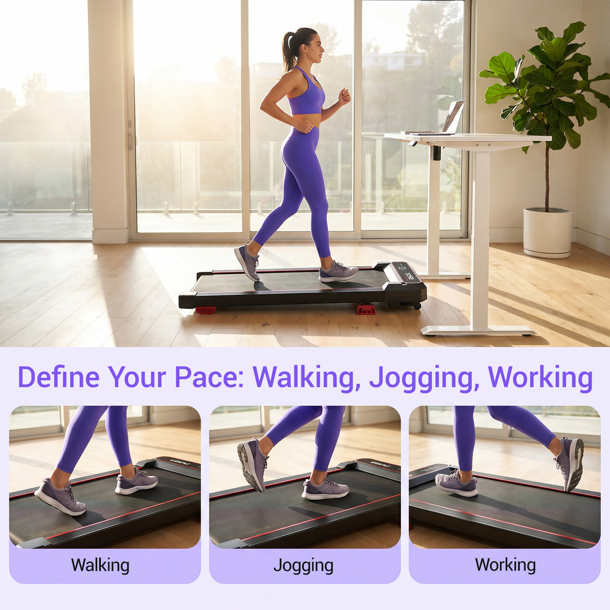 5-in-1 Walking Pad with 16% Incline & Vibration Plates – 300 lbs Capacity, Quiet 3.0HP Under Desk Treadmill for Home Office