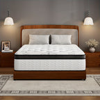 12-Inch Mattress, Memory Foam And Pocketed Coils Hybrid Mattress with Pressure Relief, Motion Isolation, Edge Support, Plush Feel, Mattresses in a Box