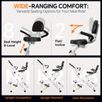 Foldable Exercise Bike Stationary Bikes for Home, 5in 1 Indoor Workout Bike, Cycling Bike with 16-Level Quiet Magnetic Resistance, 6.6 LBS Flywheel and 300LBS Capacity, 2025 Designed 817 X-bike