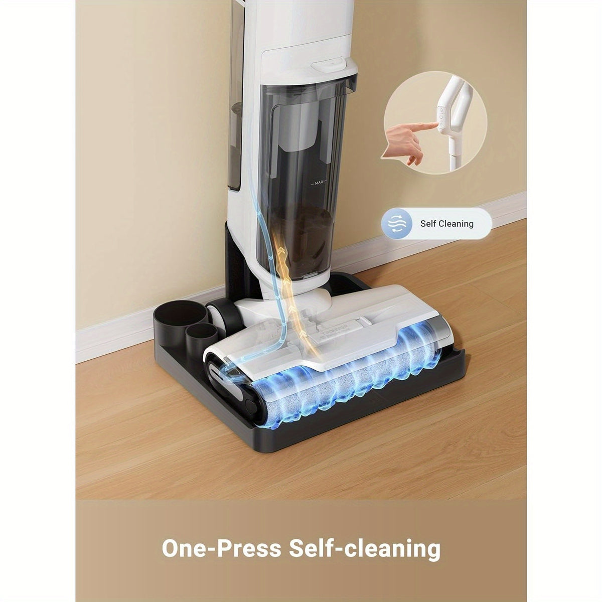 Wet Dry Vacuum Cleaner DREAME K10 Plus for Home Messes, 6.5KPa Suction and Flexible Cord or Battery Operation